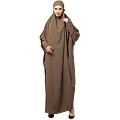  Long cuff ready to wear Jilbab in one piece- Beige